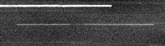 CCD drift-scan image showing the Ecgo occultation of 28 August 2004