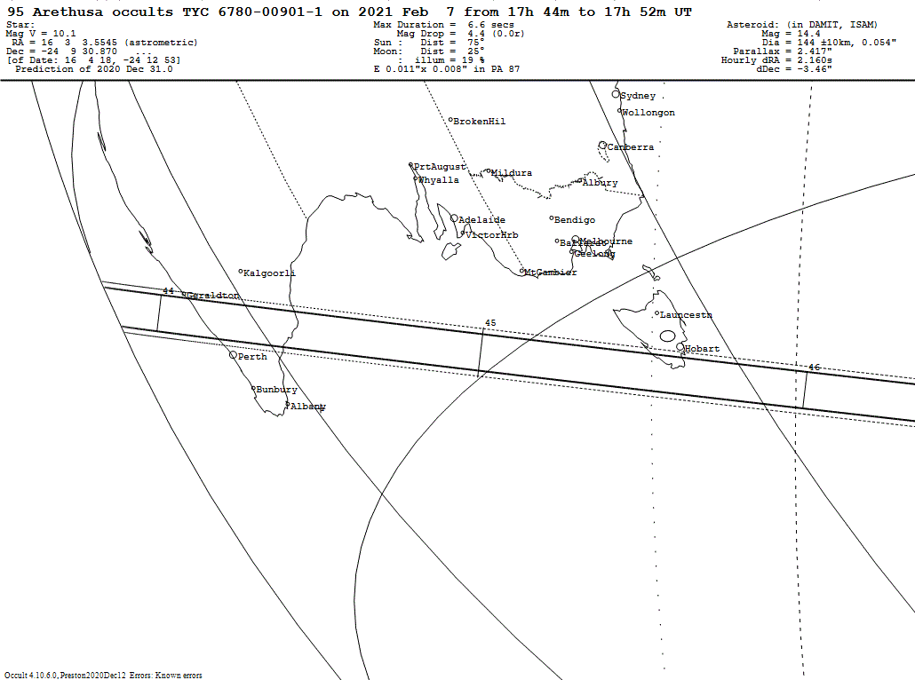 Arethusa Update Map