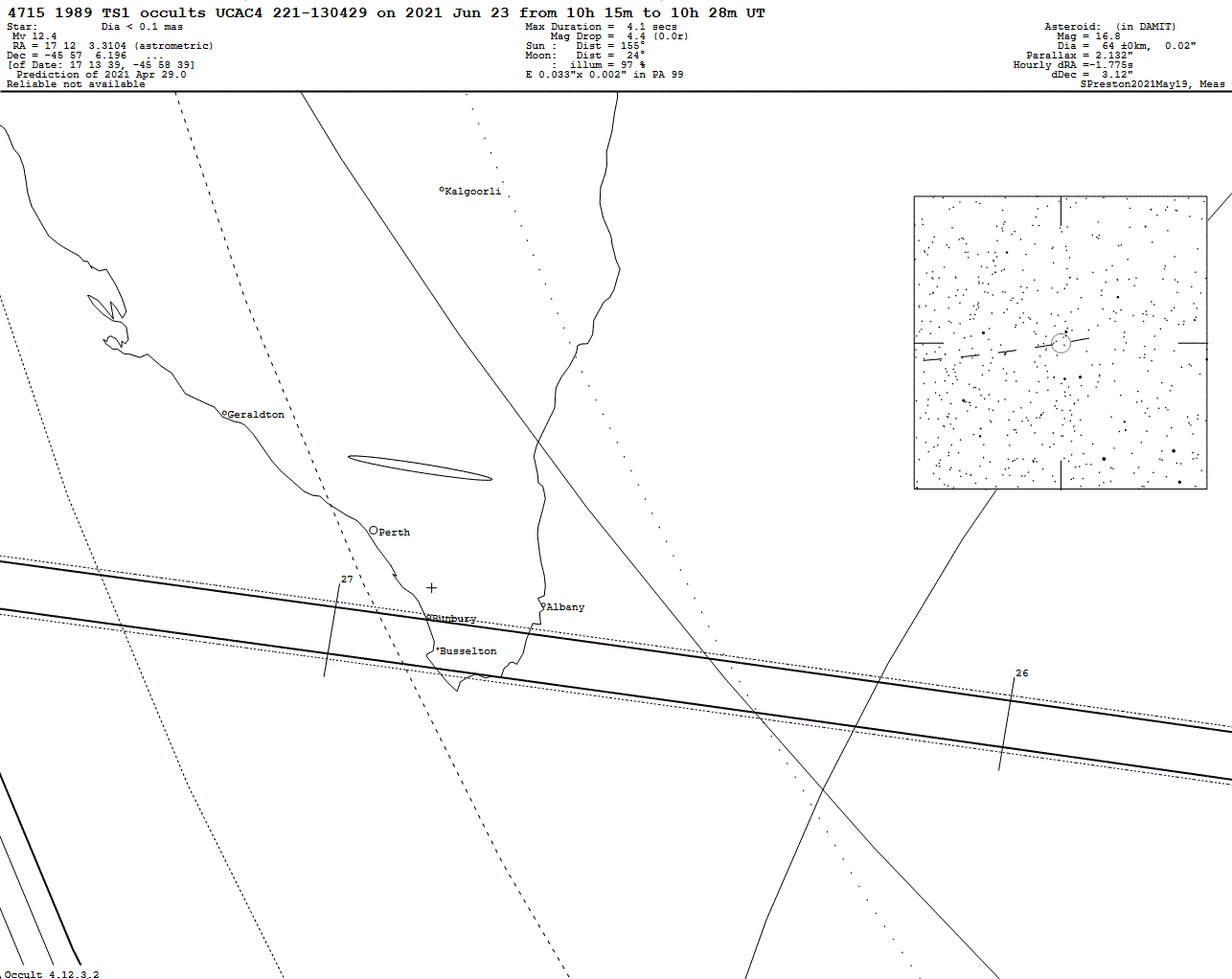 1989 TS1 Update Map