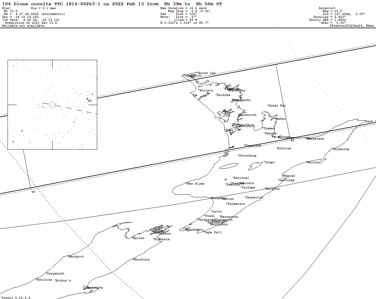 Dione Update Map