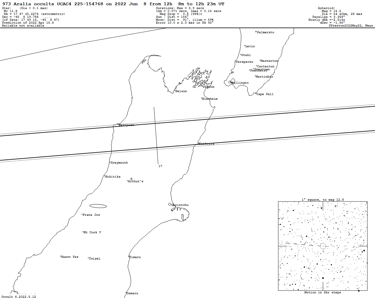 Aralia Update Map