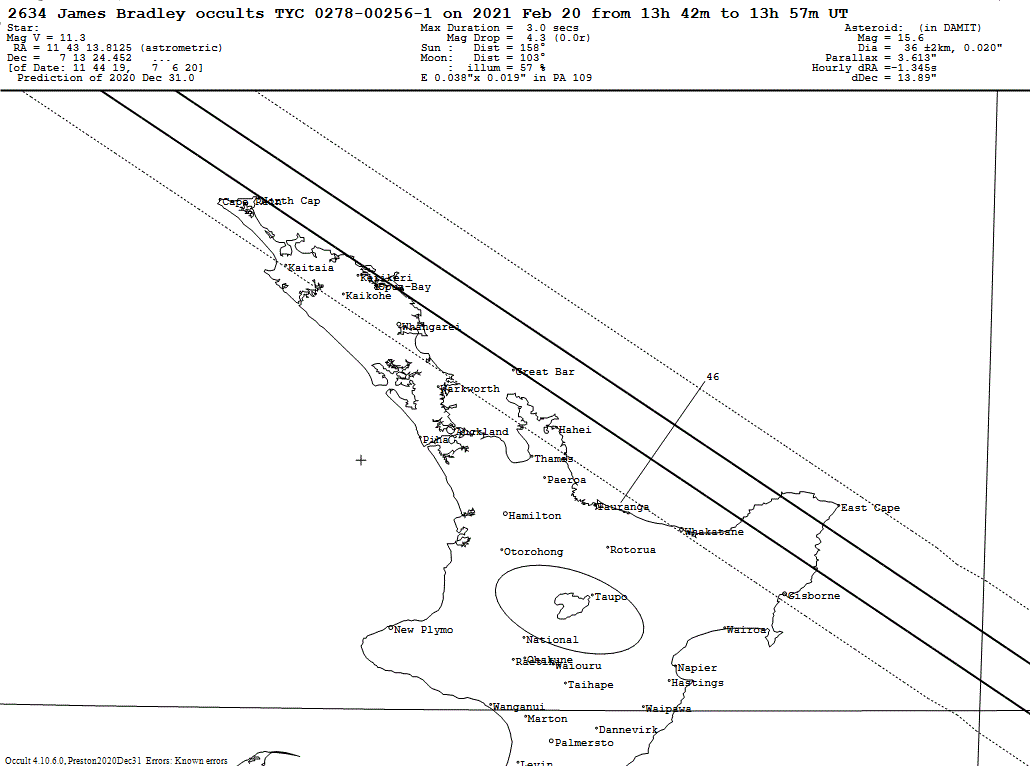 James Bradley Update Map