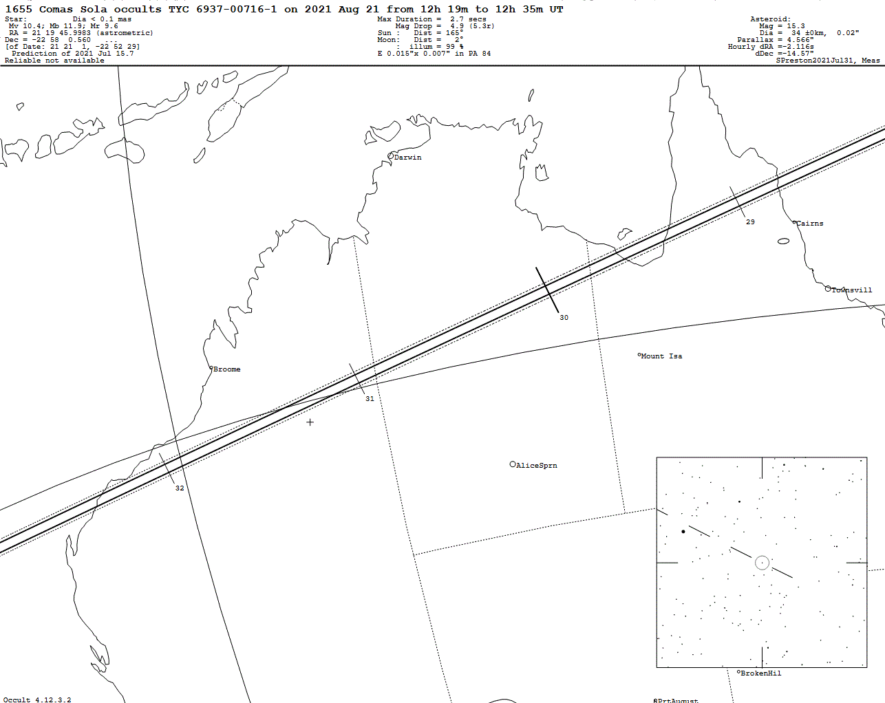 Comas Sola Update Map