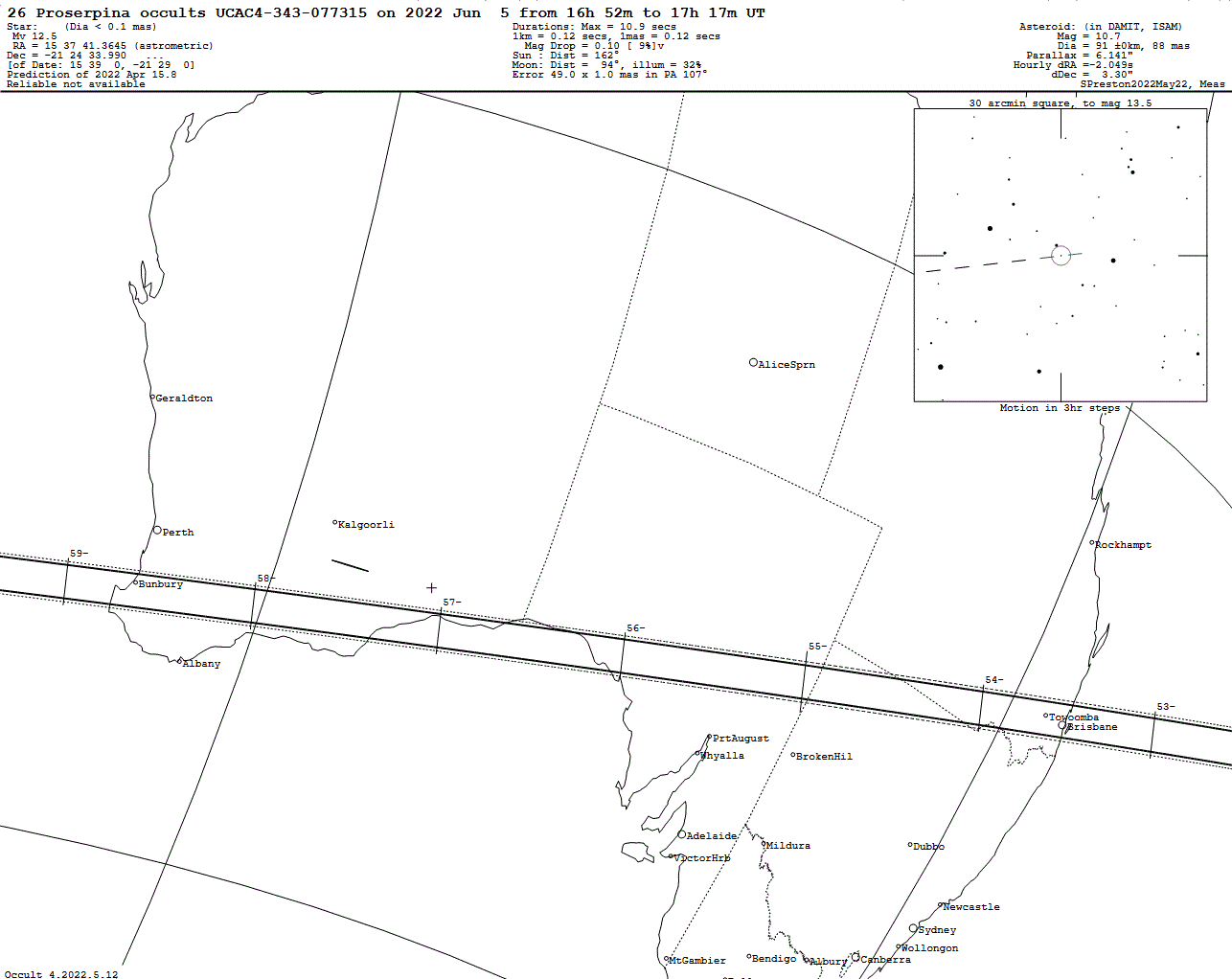 Proserpina Update Map