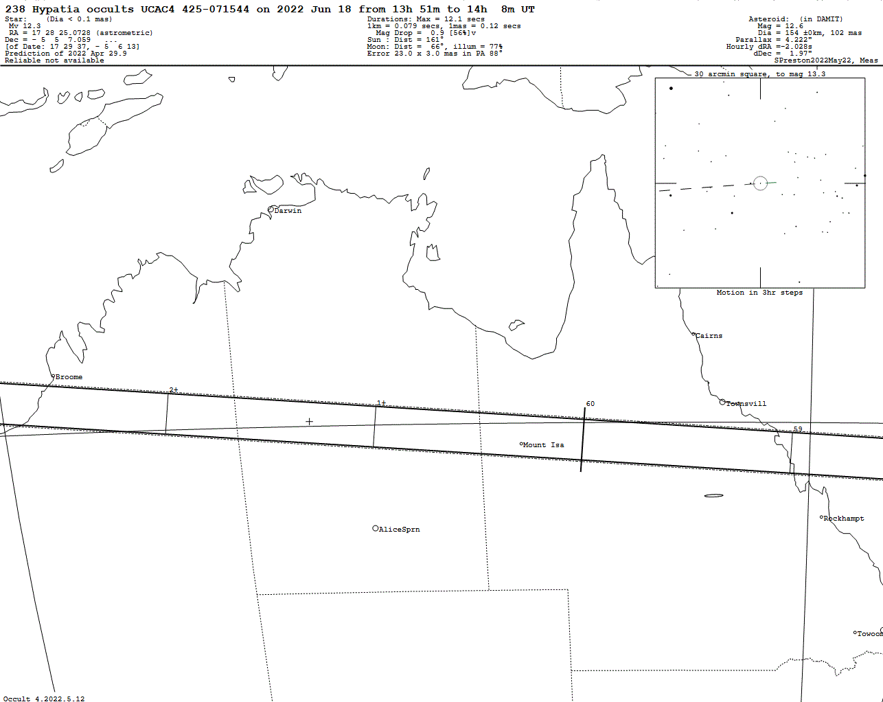 Hypatia Update Map