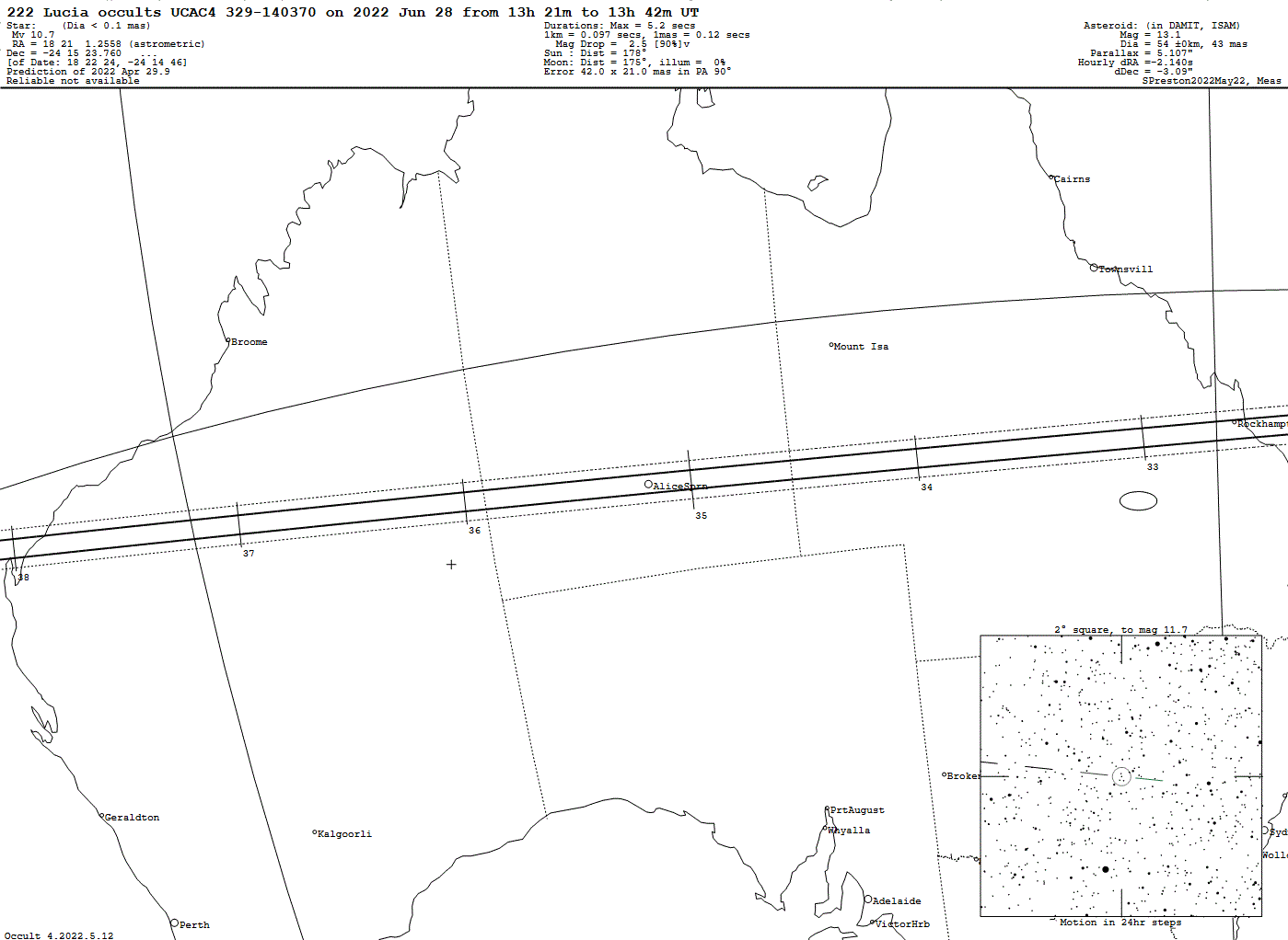 Lucia Update Map