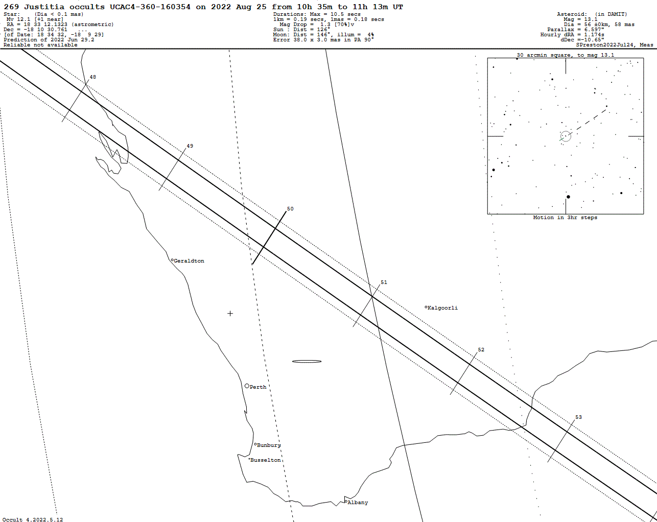 Justitia Update Map