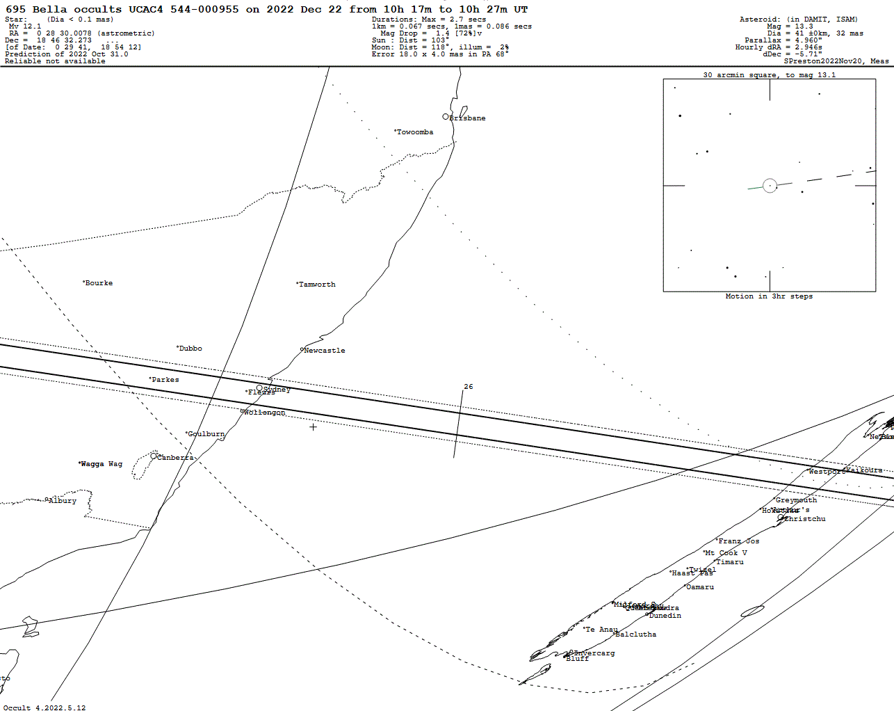 Bella Update Map